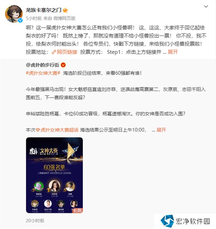 今年虎扑女神大赛，《龙族》粉丝集体演了一出“越共探头”